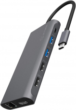 Raidsonic ICY BOX USB-C Dock (2 HDMI, DP 1.4, 100W PD, USB-C 3.1 Gen2, Gigabit-LAN) bei Amazon