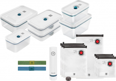 Anti-Foodwaste - ZWILLING Fresh & Save Vakuum Starterset, Glas, 16-teilig, inkl. Dose, Pumpe und Beutel bei Amazon