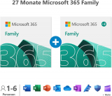 Microsoft 365 Family 27 Monate (2 Jahre + 3 Monate) Bester Preis bei Amazon