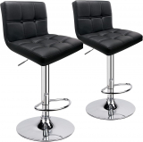 Blitzdeal – 2er Set drehbare Barstühle mit Lehne (höhenverstellbar 62-83cm) inkl. Versand bei Amazon