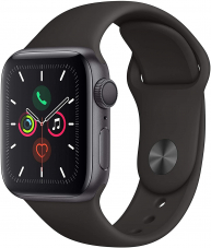 Apple Watch Series 5 40mm oder 44mm (GPS, Spacegrau, Sportarmband) bei Amazon