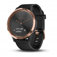 Garmin Sportuhr + Smartwatch vivomove HR (43mm, Polymer, Silikon, Rose Gold / Black) bei Amazon.de