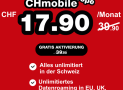 Nur noch heute! CHmobile Europe (CH alles unlim. + unlim. Daten in EU, USA, CAN und TR)