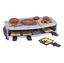 Ottos: Raclette Grill Nouvel 8 Personen mit Steinplatte oder Alugrillplatte für CHF 22.45