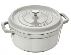 Betty Bossi: Staub Bräter, rund, Gusseisen, hellgrau, 28cm für CHF 160.-