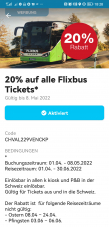 20% auf Flixbus in der kkiosk App