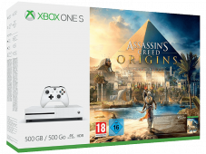Hammer - Xbox One S 500GB inkl. Assassins Creed Origins (Code) und Red Dead Redemption 2 bei Mediamarkt