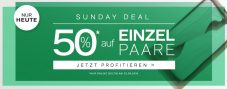 Dosenbach: Nur heute 50% auf Einzelpaare