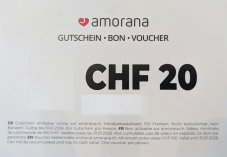 Amorana Gutscheincode CHF 20 auf Alles (MBW CHF 100)