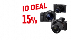 15% Rabatt auf Sony System- und Kompaktkameras bei interdiscount