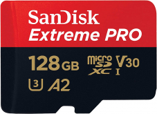 SANDISK Extreme Pro microSDXC (SDSQXCY-128G-GN6MA)