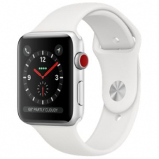 APPLE Watch Series 3 GPS + Cellular, 42mm Aluminiumgehäuse, Silber mit Sportarmband, Weiss bei digitec für 292.- CHF
