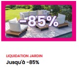 Gartenmöbel: bis -85% bei Conforama (Liquidation)
