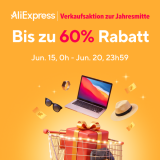 Nur noch heute! Bis zu 60% Rabatt + Gutscheincodes bei AliExpress