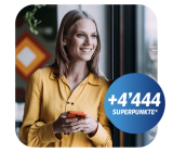 100.- aufs 3. Säule Konto (Bank Cler & Zak) für 5556 Superpunkte