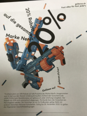 20% auf die gesamte Marke Nerf