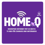 Sunrise Internet bis 10 Gbit/s über Glasfaser oder 2.5 Gbit/s über Kabelnetz (HFC), 280 TV Sender und Telefon bei QoQa