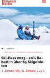 Schweizer Familie - Ski-Pass - 20% Rabatt in über 65 Skigebieten