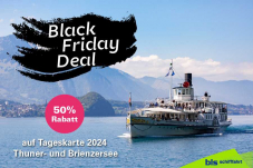 50% auf Tageskarte 2024 Thuner- und Brienzersee