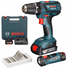 BOSCH GSR 18-2-Li Plus Akkuschrauber mit Zubehör und Taschenlampe für 189.-