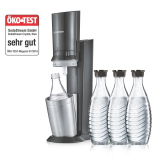 Sprudelmaschine SodaStream CRYSTAL mit 3 Glaskaraffen bei Lipo
