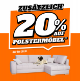 Zusätzlich 20% auf Sofas bei LIPO.