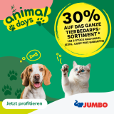 JUMBO: 30% Rabatt auf das ganze Tierbedarfssortiment