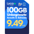 100GB, unbegrenzte Anrufe & 3GB Roaming für CHF 9.49! Monatlich kündbar