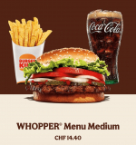 Burger King – Whopper Menu Medium fast zum halben Preis!