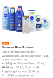Nivea Produkte 50% in Migros