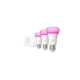 PHILIPS Hue White and Color Ambiance – Starter Kit, Dimmer Switch + Hue-Bridge + 3x E27 / 9W bei microspot