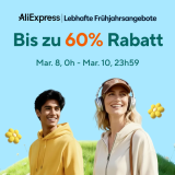 Letzter Tag! Bis zu 60% Rabatt + Gutscheincodes bei AliExpress