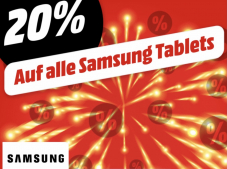 20% auf alle Samsung Tablets bei Mediamarkt