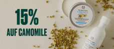 15% auf Kamillen Linie von The Body Shop