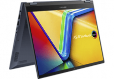 Asus Vivobook S14 Flip OLED (2.8K-OLED, R5 5600H, 16/512GB, 90Hz, 550 Nits) bei MediaMarkt