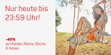 40% Rabatt bei Ackermann auf Kleider, Röcke, Shorts & Hosen – nur heute!