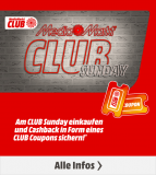 MediaMarkt Club Sunday vom 02. März - 03. März 2024 - Ab CHF 250.- Einkauf bis zu CHF 210.- Gutschein erhalten