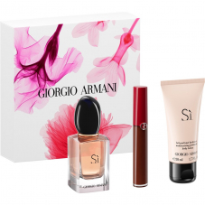Armani Si Geschenkset mit 30ml EdP, 50ml Body Lotion und Liquid Lipstick für CHF 49.90
