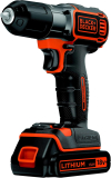 Black+Decker Autosense 18V 1.5Ah Li-Ion Akku-Bohrschrauber mit 2 Akkus (ASD184KB)