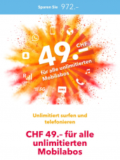 Sunrise Flatrate-Abo europe&US: 5G in der CH/4G im Ausland! für CHF 49.- für Neukunden