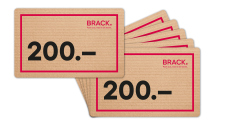 Gewinnspiel bei Blackfridaydeals – Verlosung von 6x CHF 200.- BRACK Gutscheinen