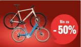 Bis zu 50% Rabatt auf Velos & E-Bikes bei Jumbo