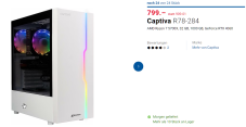 Captiva Desktop „Gaming light“ PC für 799.- (24 Stk)