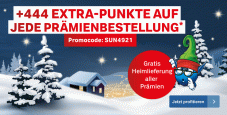Supercard Prämienshop 444 Extra-Superpunkten auf deine Bestellung (nur heute)