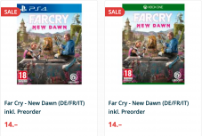Far Cry - New Dawn (DE/FR/IT) inkl. Preorder PS4 & Xbox One (Abholung)