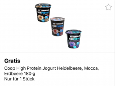 Coop: Gratis High Protein Jogurt (1 Stück)