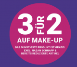 3 für 2 auf das Make-Up Sortiment bei Import Parfumerie
