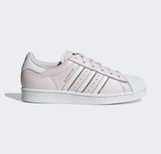 Adidas Superstar Damen Sneaker in rosa mit weiss/gold Details