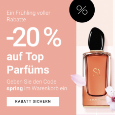 20% Rabatt auf ausgewählte Parfüms bei Notino