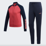 Adidas Damen Trainingsanzug (Jacke und Hose) in dunkelblau / pink für CHF 50.40